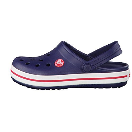 Crocs Crocband Clog K, Zuecos con Correa Unisex-Bambini, BLU (Navy/Red), 24/25 EU