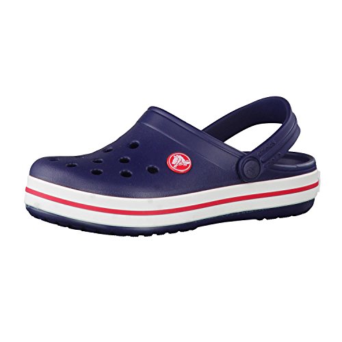 Crocs Crocband Clog K, Zuecos con Correa Unisex-Bambini, BLU (Navy/Red), 24/25 EU