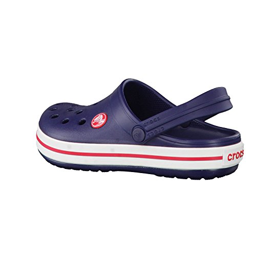 Crocs Crocband Clog K, Zuecos con Correa Unisex-Bambini, BLU (Navy/Red), 24/25 EU