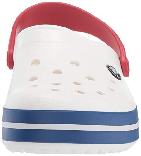 Crocs Crocband U, Zuecos Unisex Adulto, Blanco (White-Blue Jean) 36-37 EU