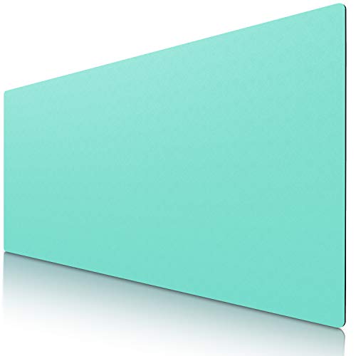 CSL - XXL Alfombrilla para ratón de aspecto de piel - 900x400 - piel sintética - Base de escritorio multifuncional - Mousepad para oficina y hogar - impermeable - verde