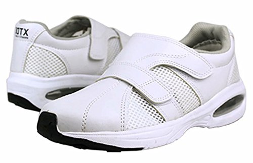 DDTX Zapatos de Trabajo para Mujer Ligeros y Transpirables Unisex Blanco Talla 38 Parte Superior Transpirable