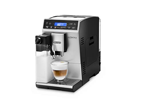 De'Longhi Autentica Cappuccino - Cafetera Superautomática, Depósito para Leche, Espumador de Leche, Recetas Automáticas, Pantalla LCD y Panel Táctil, 1450 W, ETAM 29.660.SB, Plata