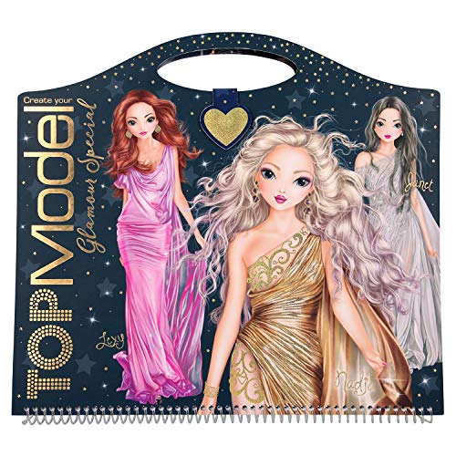 Depesche 10733 – Libro para Colorear TopModel Glamour Special, Aprox. 30,5 x 33 x 1,5 cm.