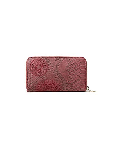 Desigual Accessories PU Medium Wallet, Tamaño Mediano. para Mujer, Rojo, U