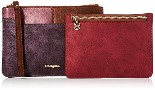 Desigual - Mone_Ares Nathalie, Carteras Mujer, Rojo (Magenta), 0.5x14.5x21.5 cm (B x H T)