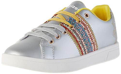 Desigual Shoes Cosmic Exotic Moon, Zapatillas para Mujer, Plateado (Silver 2004), 38 EU