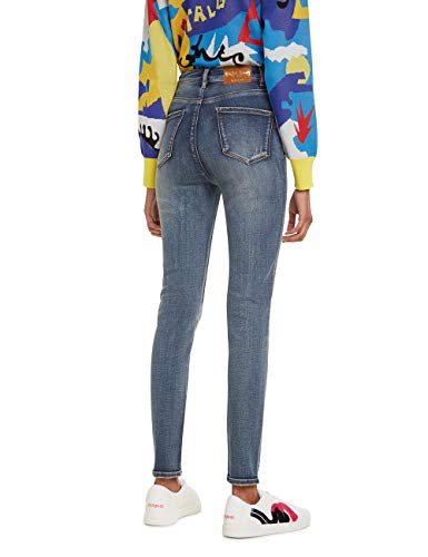 Desigual Trousers FRATERNITÉ Vaqueros Skinny, Azul (Denim Baby Blue 5034), sin información (Talla del Fabricante: 32) para Mujer