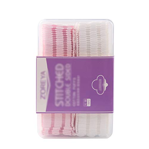 Desmaquillantes faciales Cosmética caliente Facial Algodón Almohadilla Cosmética Puff Algodón orgánico Caja Caja de limpieza de ojos Ojo Cojín Combinación instalada 140PCS ( Color : White or pink )