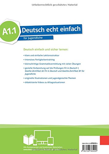 deutsch echt einfach! a1.1, libro del alumno y libro de ejercicios con audio online