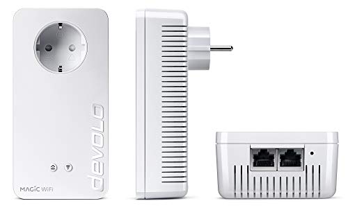 Devolo Magic 2 WiFi Next - Starter Kit para la Wi-Fi Mesh (2400 Mbps, 3 Conexiones LAN Gigabit, AC Wi-Fi, G.hn)