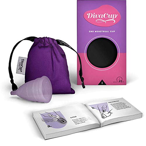 DivaCup Copa Menstrual, Para Aquellas De 19 A 30 Años De Edad Con Flujo Menstrual Medio, Modelo 1