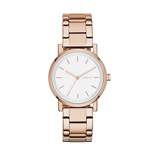 DKNY Reloj analogico para Mujer de Cuarzo con Correa en Acero Inoxidable NY2344