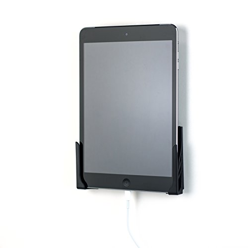 Dockem Koala Mount 2.0: Soporte Pared Tablet: Estación Universal Sin-Daño para Smartphone, Tablet, eReader: Compatible con iPad, 9.7, Air, Mini, Pro, Samsung Galaxy Tab/Note, Móvil, iPhone y Más [Negro]