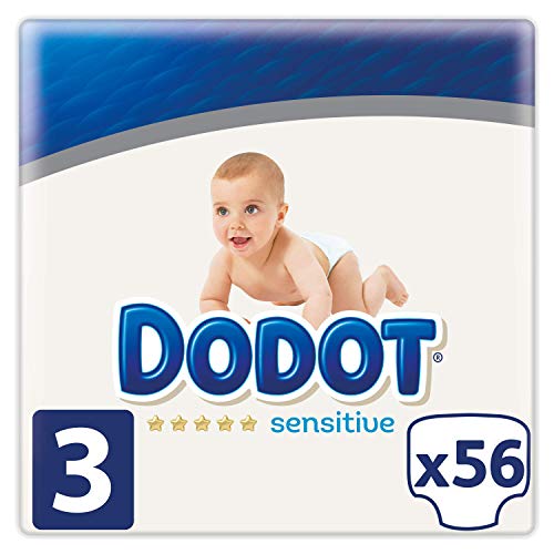 Dodot Sensitive - Pañales Talla 3, 56 Pañales, 6 a 10 kg