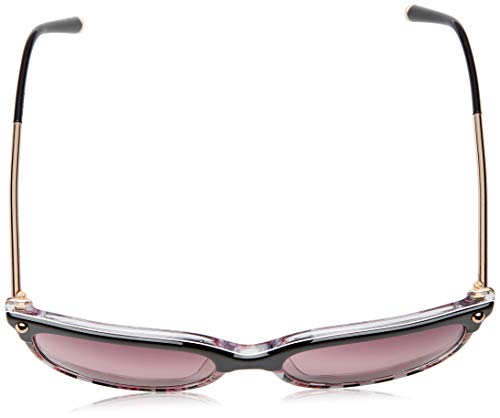 Dolce & Gabbana 0DG4333 Gafas de sol, Top Black On Print Rose/Stripe, 55 para Mujer