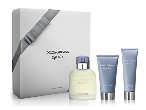 DOLCE & GABBANA LIGHT BLUE POUR HOMME ESTUCHE EDT 125 ML+SHOWER GEL 50ML+AFTER SHAVE BALM 75