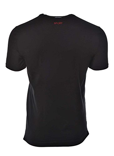 Dolce & Gabbana Underwear Men's Girocollo Camiseta, Cuello Redondo elástico - Negro: Colour: Black | Size: Medium