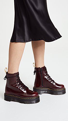 Dr. Martens 2976 botina vegano rojo cereza Cambridge Cepillo rojo burdeos 21802600, Dr. Martens Schuhe Damen:41