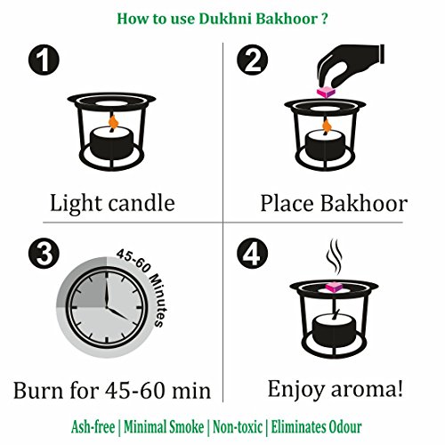 Dukhni Oud Bakhoor Pack of 3 Fragrances (Saher, Ushaaq & Raeed - 9 pcs Each)