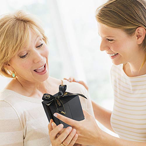 E-MANIS La Bella y la Bestia Rose - Paquete de regalo de joyas de rosa conservadas a mano, flores nunca colgadas, regalos para mujeres, San Valentín, día de la madre, Navidad rosa éterna