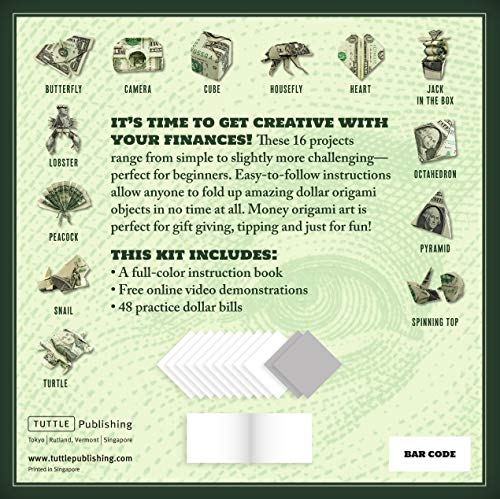 Easy Money Origami Kit: Online Video Demos: Fun-to-Fold Dollar Art!