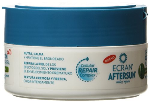 Ecran Aftersun - Crema doble acción (cuidado después del sol, nutre y repara, 200 ml)