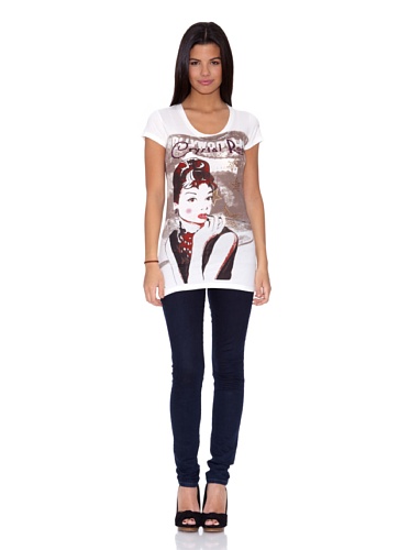 Ed Hardy Camiseta Hollywood-Land Blanco M