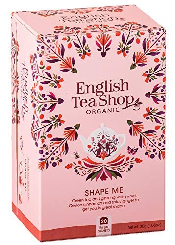 English Tea Shop Té de hierbas modelado orgánico a base de té verde con canela y ginseng fabricado en Sri Lanka - 1 x 20 bolsitas de té (30 gramos)