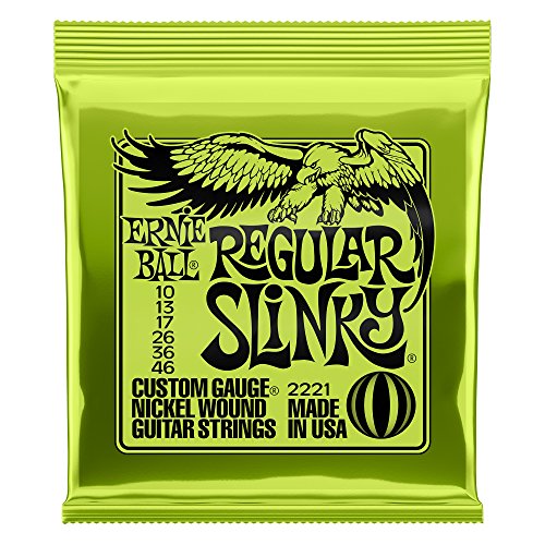 Ernie Ball Slinky 2221 - Juego de cuerdas para guitarra eléctrica (.010 - .046)