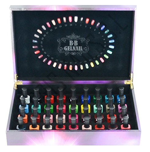 Esmaltes Permanente de Uñas Kit 15ml 36 Colores UV Gel Alta Calidad Marca BB