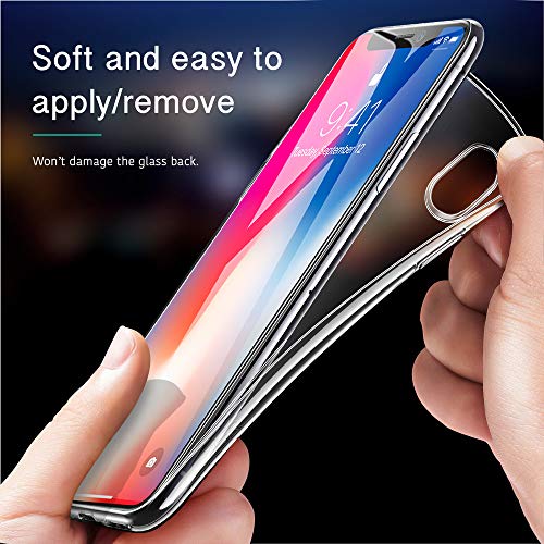 ESR Funda iPhone XS/X, Funda Transparente TPU Gel [Ultra Fina][Protección a Bordes y Cámara] para Apple iPhone X/XS de 5.8"-Transparente