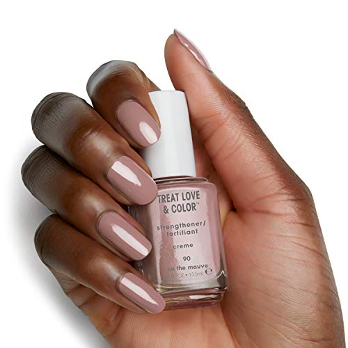 Essie Pintauñas Tratamiento y Color Treat Love & Color para Uñas Resistentes y Fuertes Tono Gris 90 On The Mauve - 13.5 ml