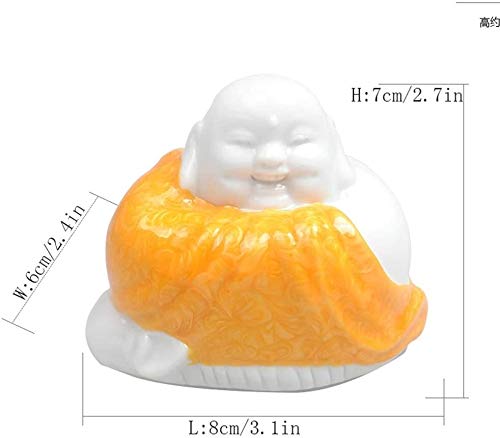 Estatuas Chino Feng Shui Decoración Laughing Buddha hogar del Coche y de la Oficina de felicitaciones Regalos de Buena Suerte y atraer la Riqueza 0915