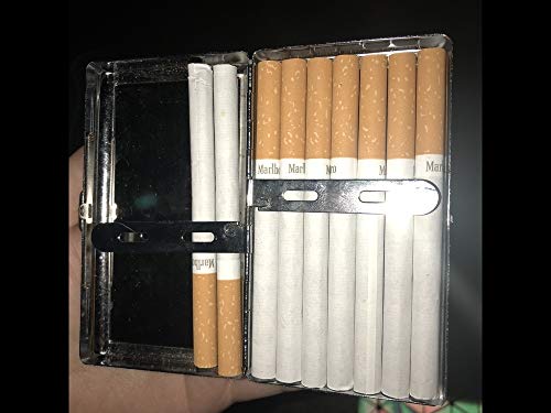 Estuche/Caja de Cigarrillos - Cigarrillos King Size, Silicate Rich Blue Pool po Cigarrillo ID de Acero Inoxidable o Estuche de Cigarrillos