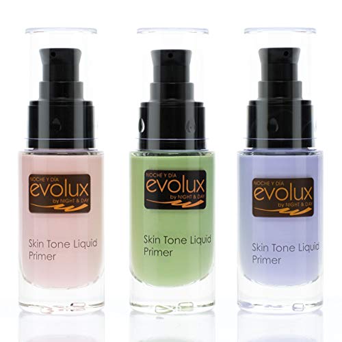 EVOLUX Skin Tone Liquid Primer - Pre-base correctora de tono N.57 Rosa Salmon, 30 ml