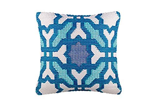 FAB HAB Almohada Decorativa al Aire Libre - Seville - Multicolor Blue (42 cm x 42 cm)