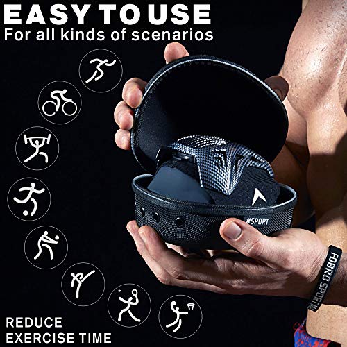 FDBRO Máscaras máscaras de Deportes, Estilo Negro, máscara;scara para Entrenamiento y acondicionamiento de Gran altitud, máscara scara Deportiva 2.0 (Fibra de Carbono, Large(>100kg))