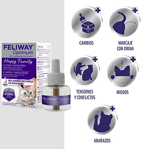 FELIWAY Optimum Recambio 48ML, Estándar, Único