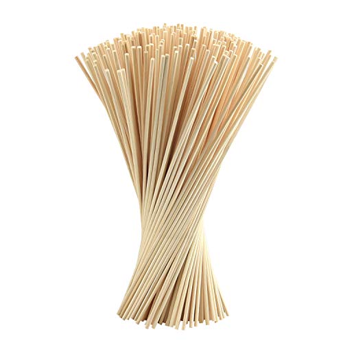 FEPITO 250 piezas Reed Diffuser Sticks Oil Aroma Diffuser Sticks Rattan Wood Ricks