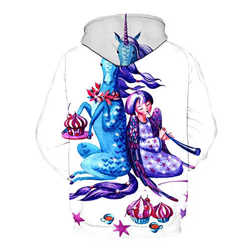 FGVBWE4R 2018 Boys Girls Winter Hoodie Creative Unicorn Hoodie Hoodie Black Friday Gift for Kids-S