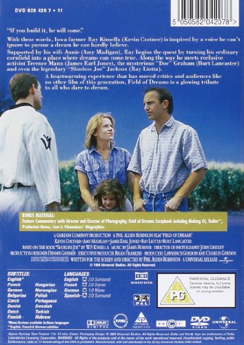 Field of Dreams [Reino Unido] [DVD]