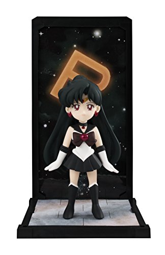 Figura de Sailor Moon Sailor Pluto con fondo de Diorama Tamashii Buddies 9 cm