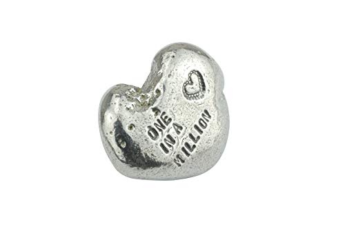 First Your My One In A Million Gift - Corazón de Metal para Regalo de Primer Aniversario, diseño de Piedras