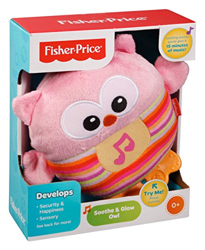 Fisher Price Buhito dulces sueños rosa, juguete de cuna para bebé (Mattel CDN88)