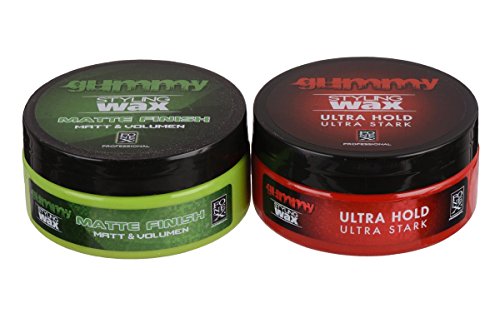 fonex Gummy Styling Wax Matte Finish 150 ml – Ultra Hold 150 ml Cross de Look | Cera Cabello, pelo Wax para hombres | Hair Wax Men para & corta pelo largo