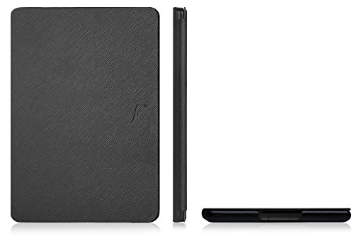 Forefront Cases Funda para Kobo Aura H2O Edition 1 2014 (1a Generación N250) Funda Carcasa Stand Case Cover - Delgado Ligera, Protección Completa y Smart Auto Sueño Estela Función - Negro