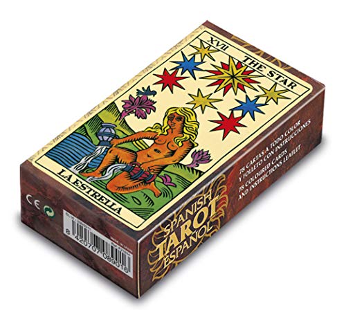 Fournier Español Baraja Tarot clásica de 78 Cartas, Color marrón (F21814)