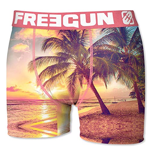 Freegun - Calzoncillos para hombre de fantasía, lote de 4 + 1 Pack Voyage S