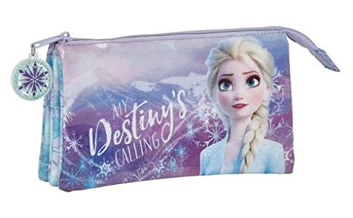 Frozen II Estuche portatodo Triple Escolar